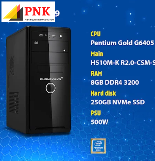 Home Office G0089 Intel Pentium G6405/8GB/250GB SSD/Free DOS