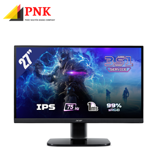 Màn hình LCD ACER 27" KA272 (1920 x 1080/IPS/75Hz/1 ms/FreeSync)